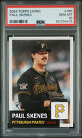 Graded 2024 Topps Living Paul Skenes #768 Rookie RC Baseball Card PSA 10 Gem Mint