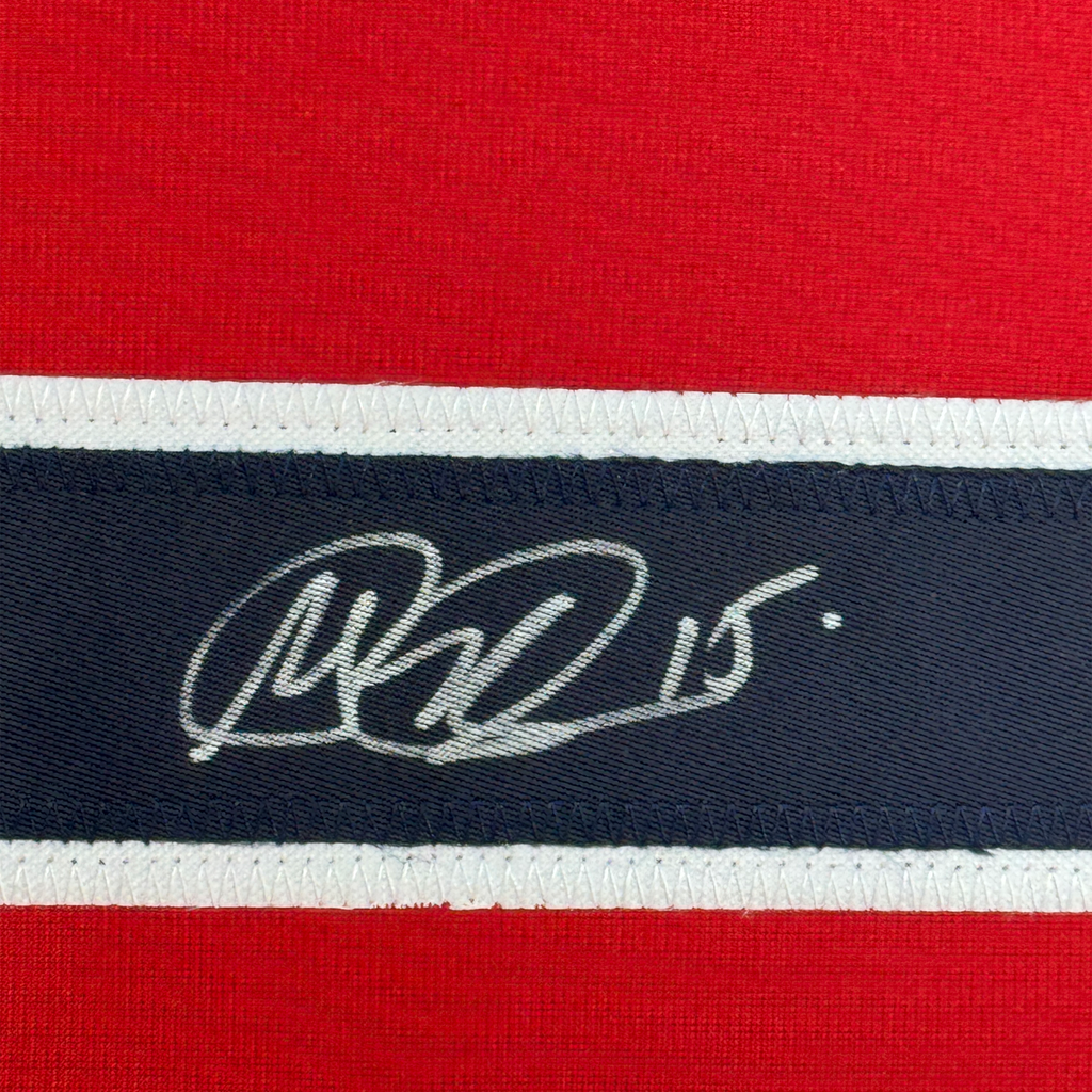 Framed Autographed/Signed Megan Rapinoe 35x39 Red Soccer Team USA United States World Cup Jersey JSA COA