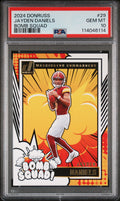 Graded 2024 Panini Donruss Jayden Daniels #29 Bomb Squad Rookie RC Football Card PSA 10 Gem Mint