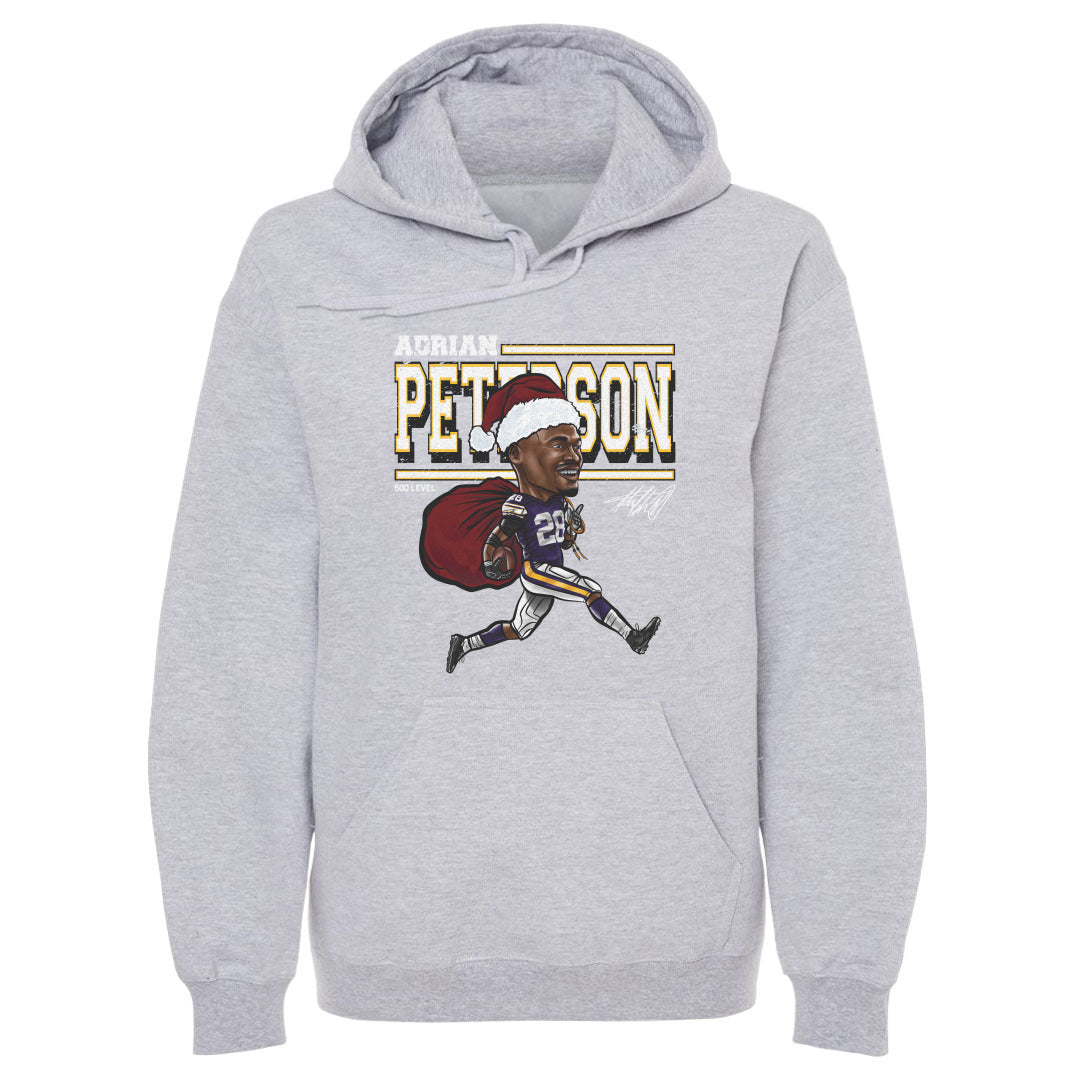 Adrian Peterson Minnesota Cartoon Santa Hat WHT
