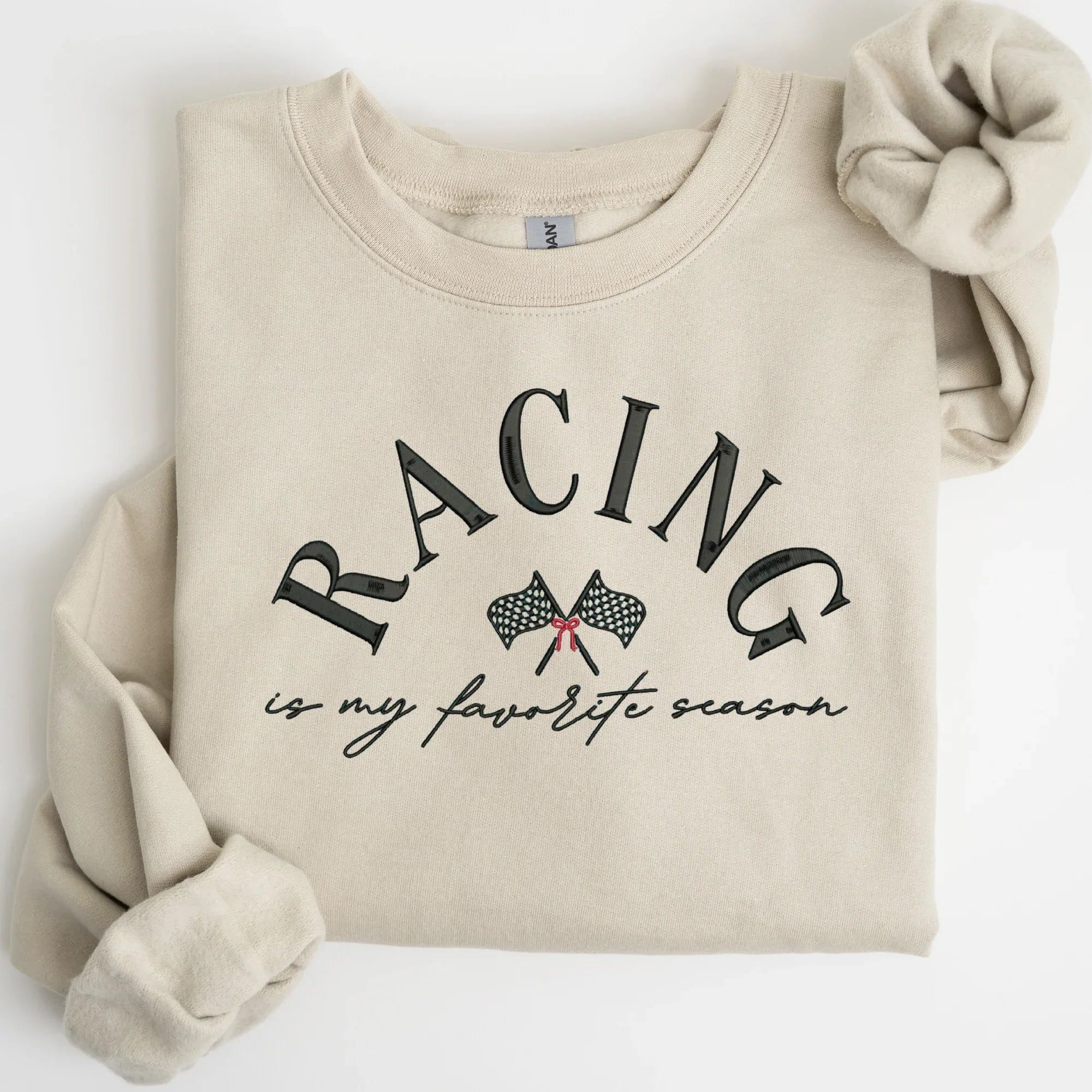 Racing Is My Favorite Season Embroidered Shirt