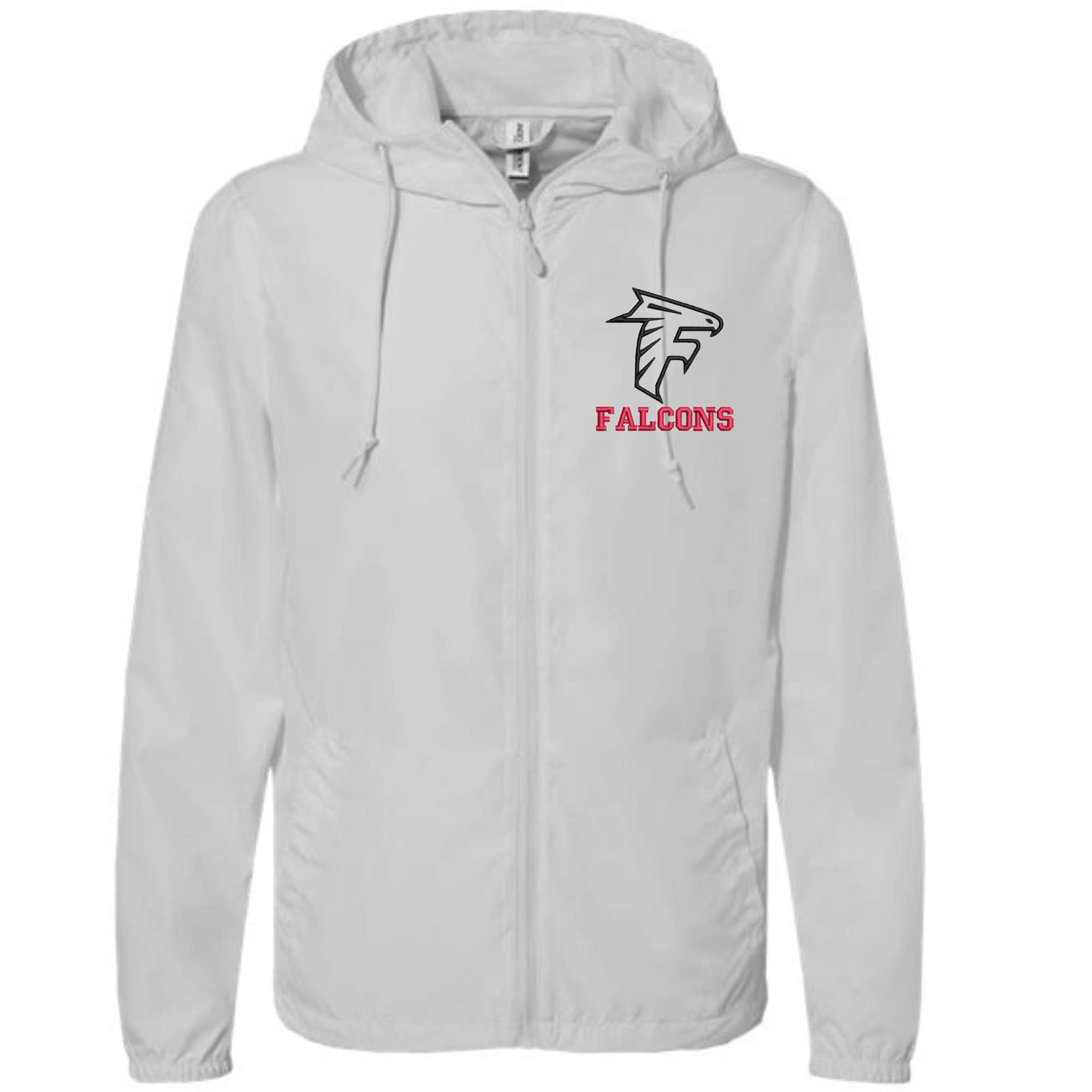 Falcons Embroidered Lightweight Full Zip Wind Jacket