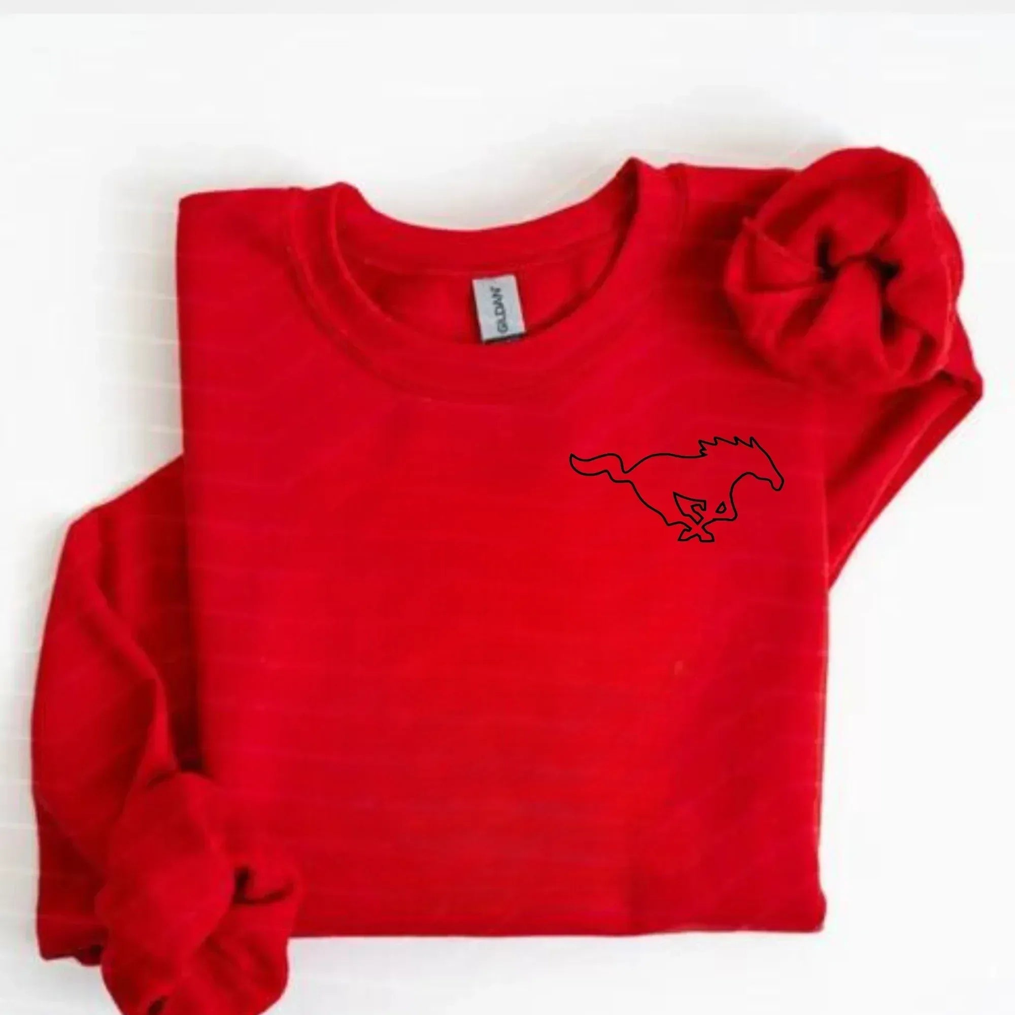 Mustang Embroidered Sweatshirt | QUICK SHIP