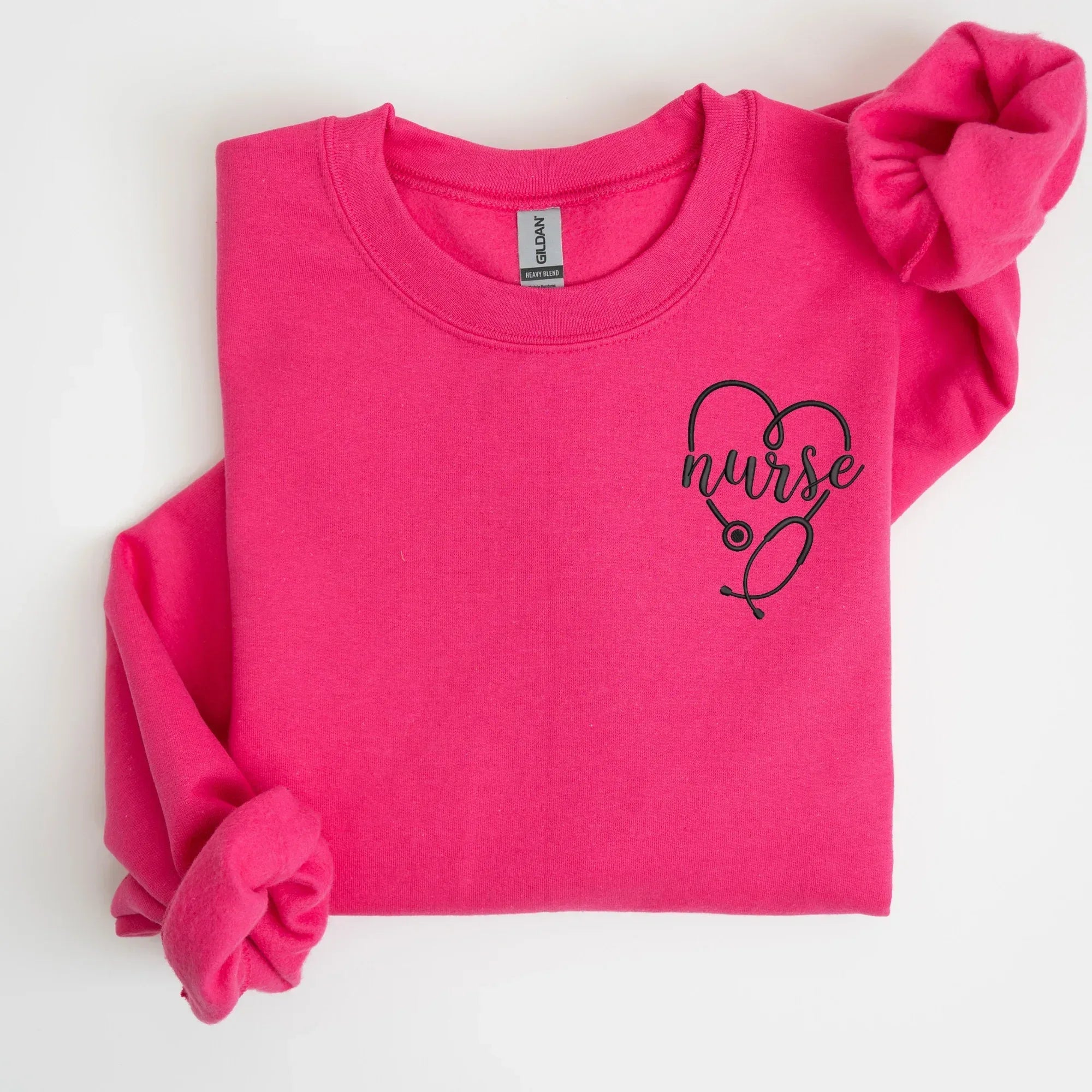 Nurse Left Chest Embroidered Sweatshirt | QUICK SHIP