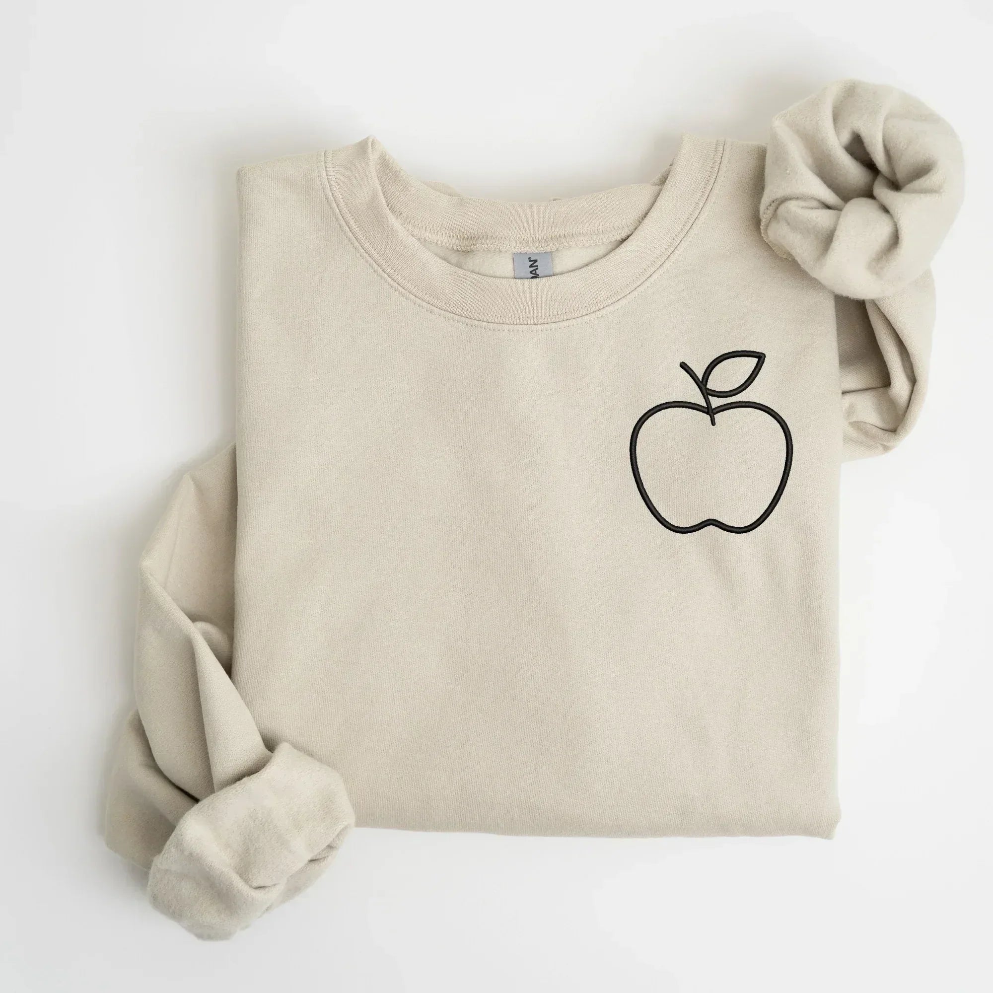 Apple Left Chest Embroidered Sweatshirt | QUICK SHIP