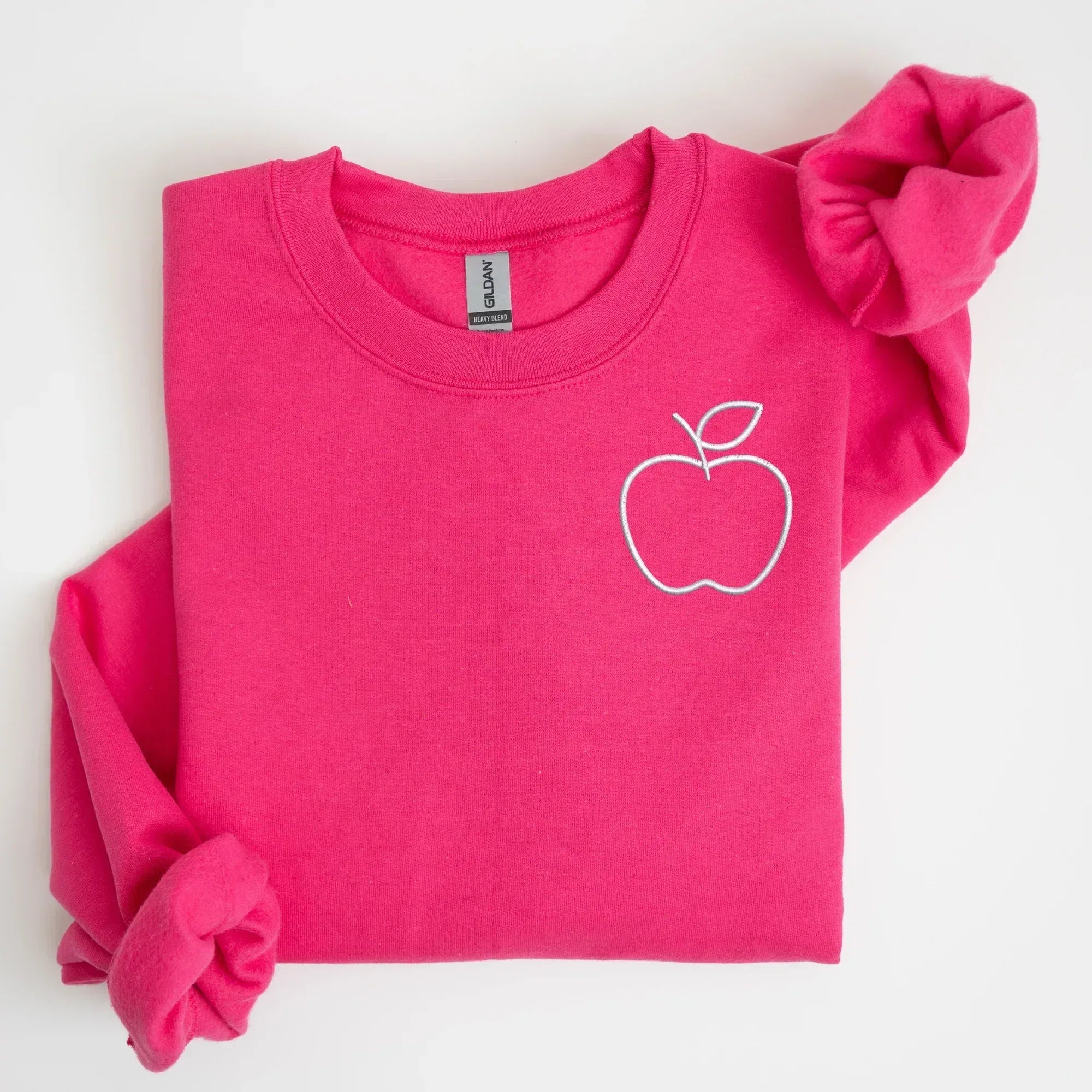 Apple Left Chest Embroidered Sweatshirt | QUICK SHIP