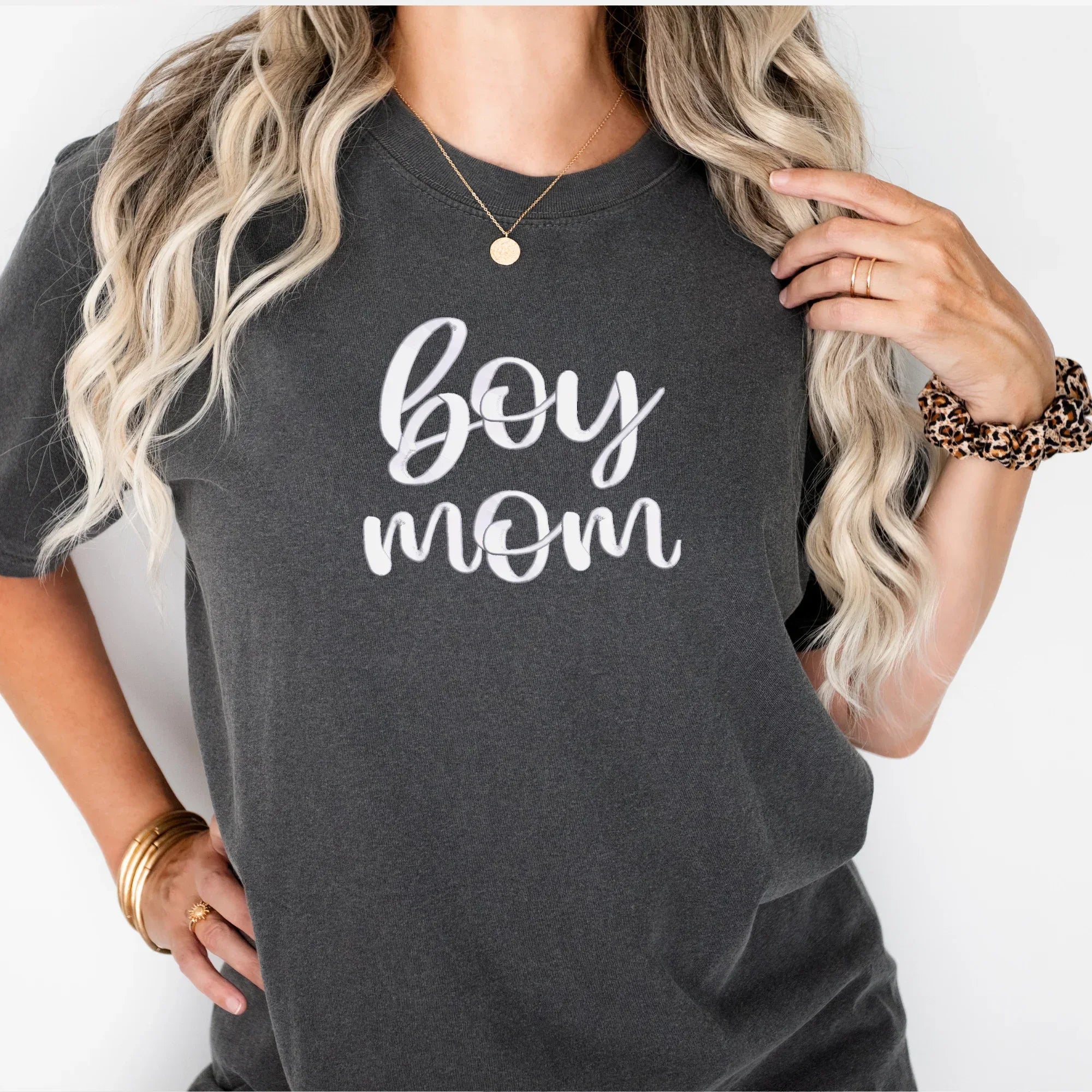 Boy Mom 3D Puff Embroidered Shirt