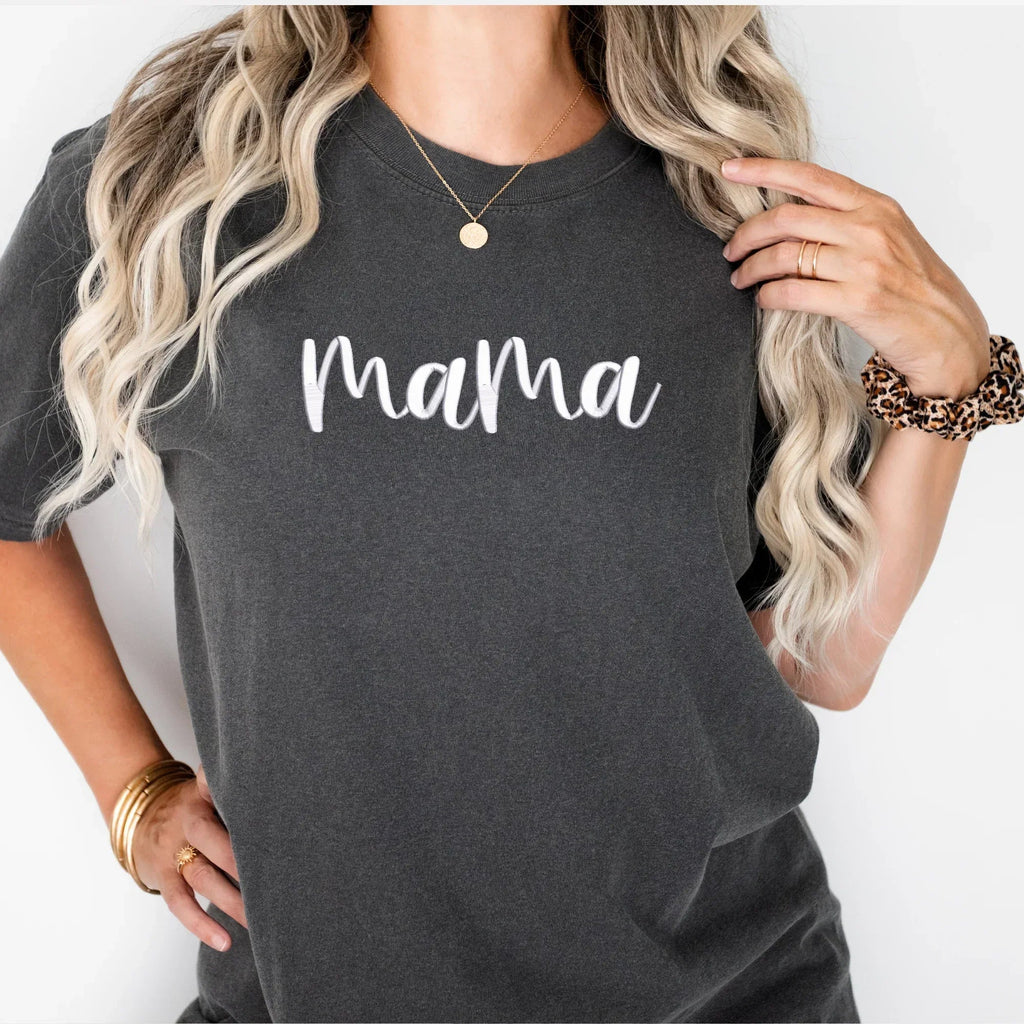 Mama 3D Puff Embroidered Shirt