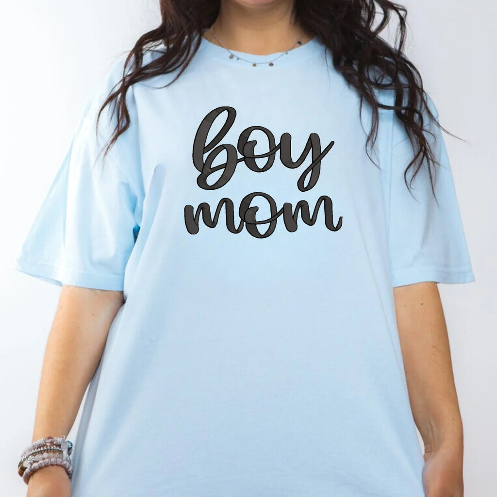 Boy Mom 3D Puff Embroidered Shirt