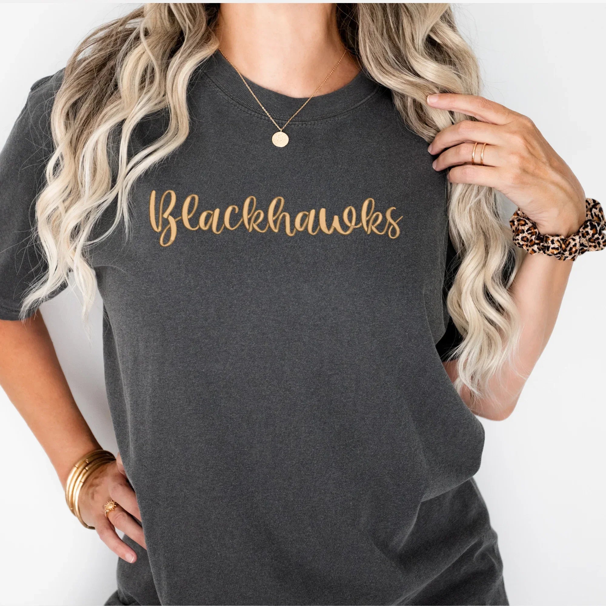 Blackhawks 3D Puff Embroidered Shirt
