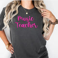 Music Teacher 3D Puff Embroidered Shirt