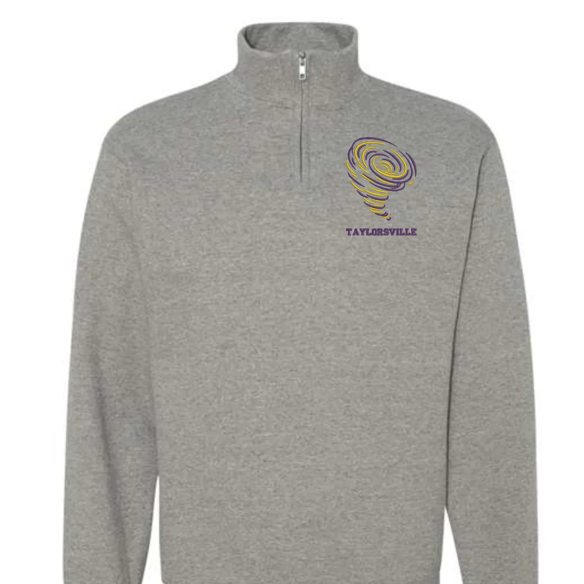 Taylorville Embroidered Quarter Zip Fleece Sweatshirt
