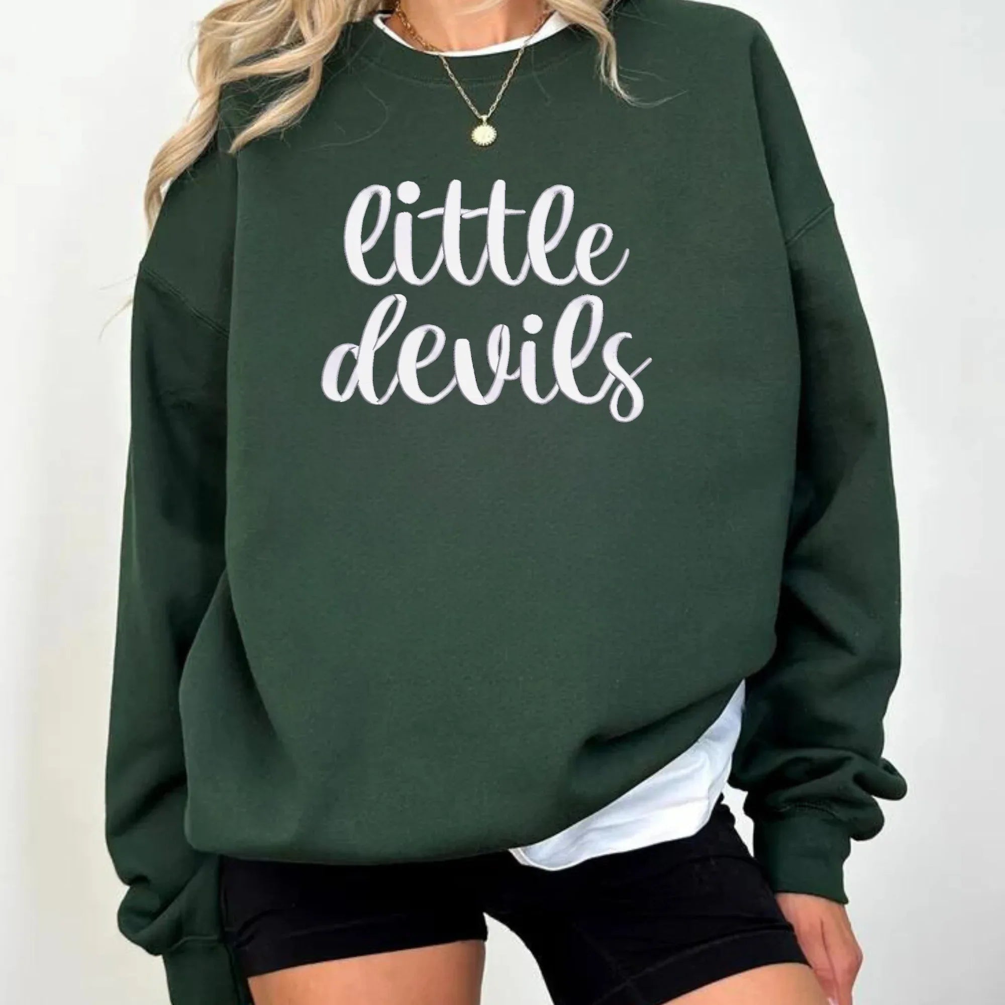 little devils 3D Puff Embroidered Shirt