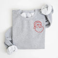Santa Embroidered Sweatshirt | QUICK SHIP
