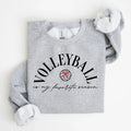 Volleyball Is My Favorite Season Embroidered Sweatshirt