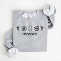 Mississippi Embroidered Sweatshirt - QUICK SHIP
