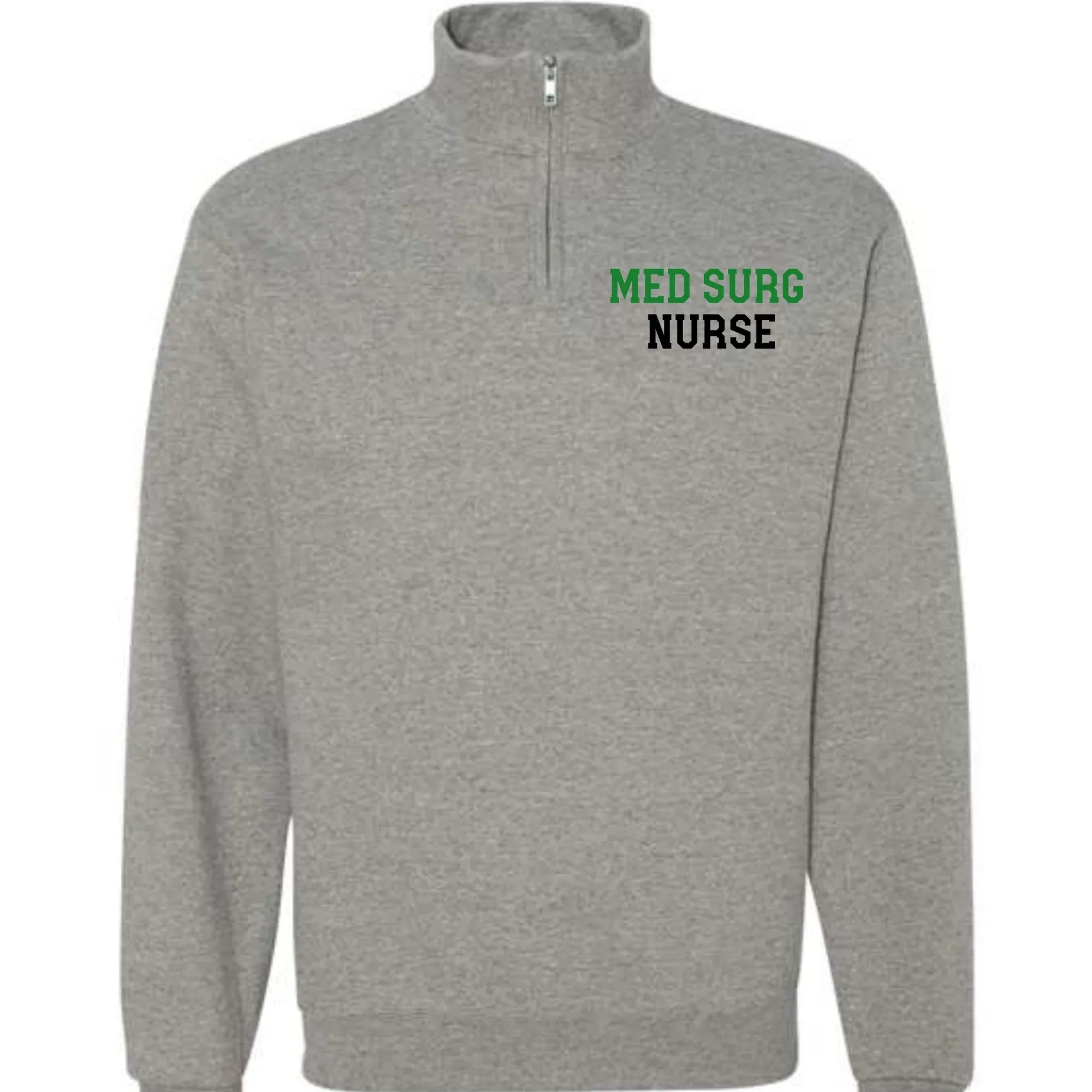 Med Surg Embroidered Quarter Zip Fleece Sweatshirt