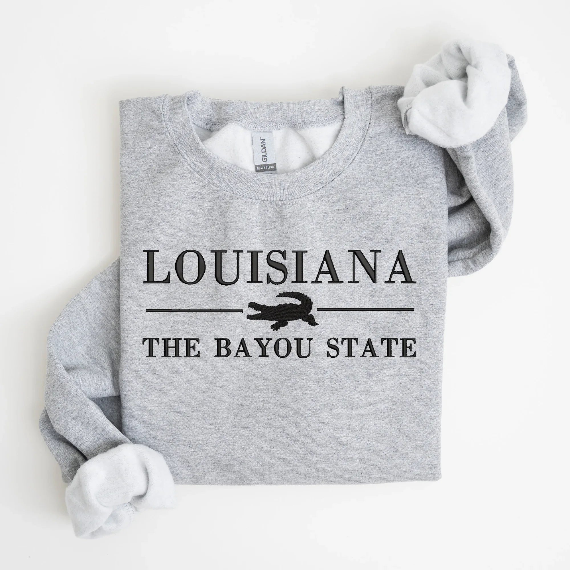 Louisiana The Bayou State Embroidered Shirt | QUICK SHIP
