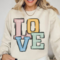 Love Boho Varsity Doodle Graphic Tee