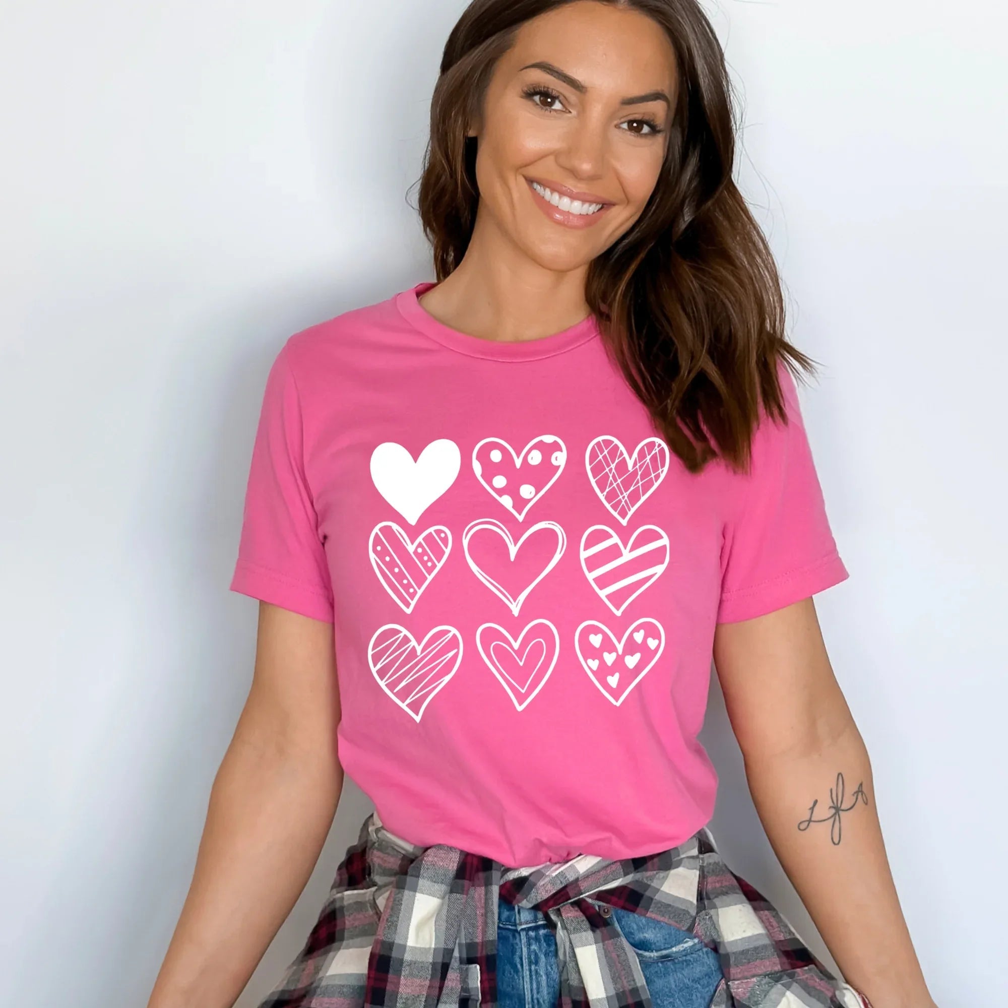 Valentine's Hearts Gildan Softstyle Graphic Tee