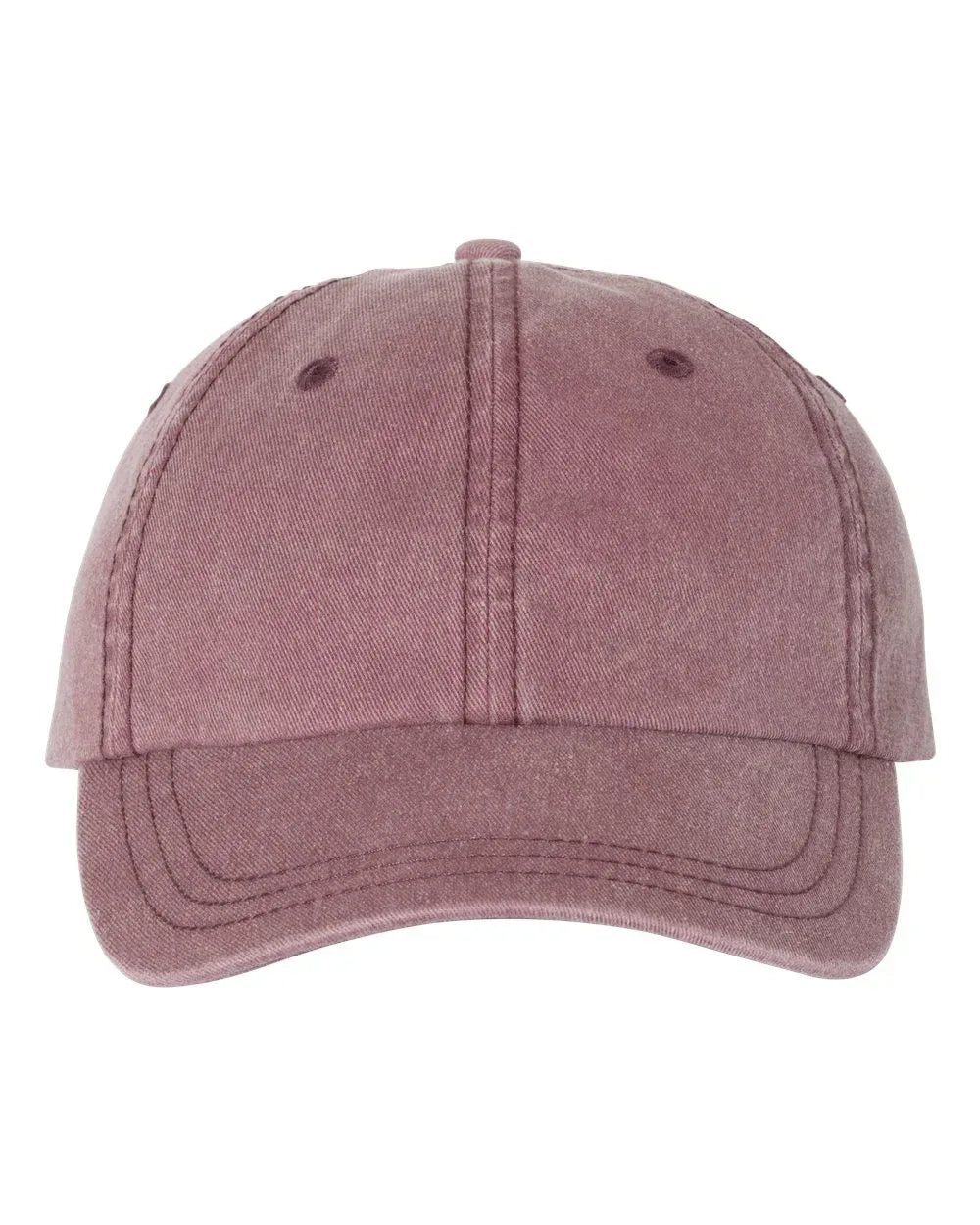 Embroidered Bean Stitch on Pigment-Dyed Twill Hat | Quick Ship