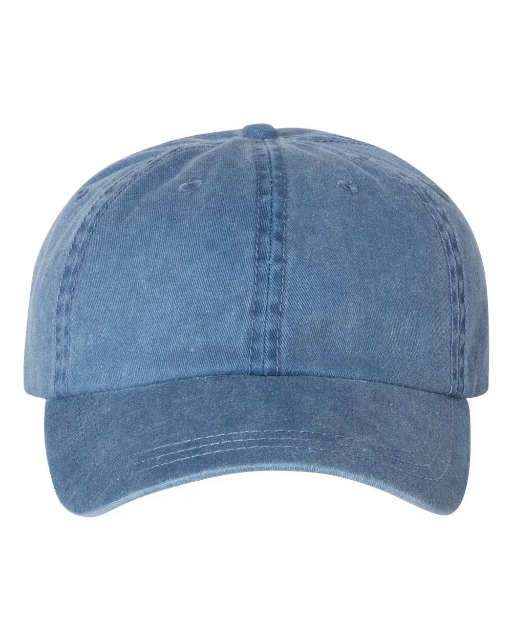 Embroidered Bean Stitch on Pigment-Dyed Twill Hat | Quick Ship