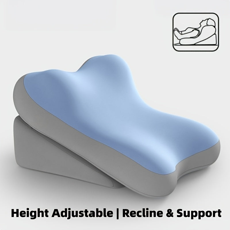 Adjustable Bed Wedge Pillow Memory Foam Backrest Reading Support Cushion