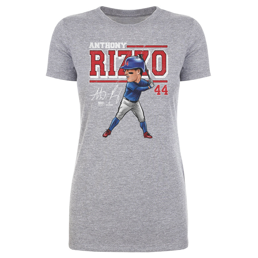 Anthony Rizzo Chicago C Cartoon WHT