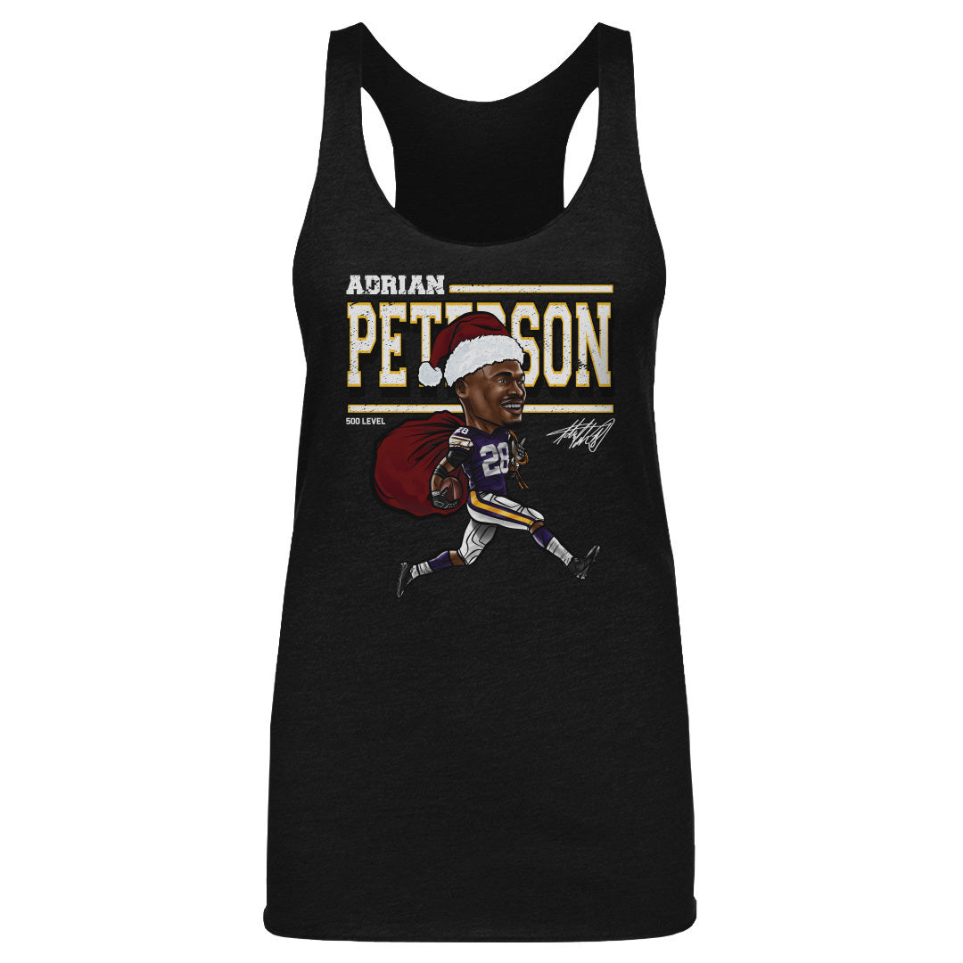 Adrian Peterson Minnesota Cartoon Santa Hat WHT