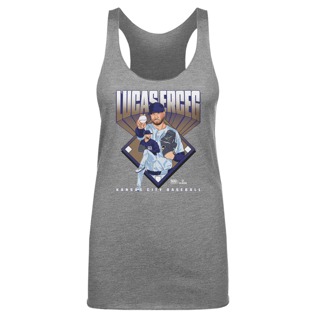 Lucas Erceg Kansas City Baseball Diamond WHT