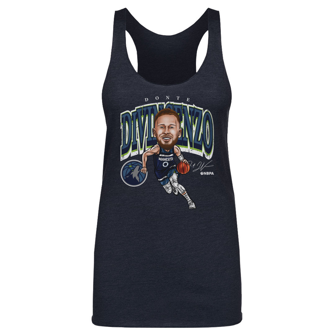 Donte DiVincenzo Minnesota Timberwolves Cartoon NBA WHT