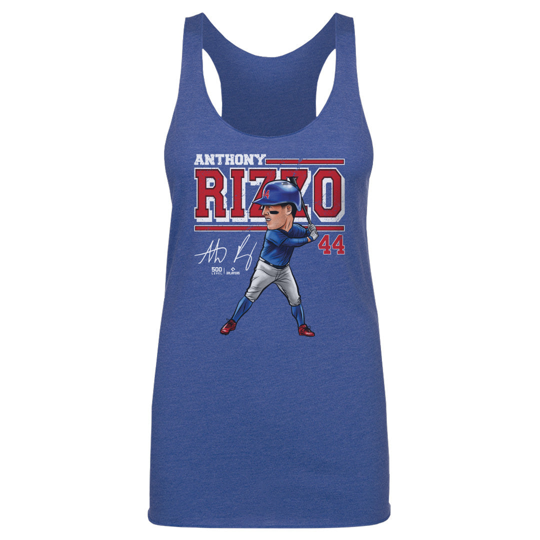 Anthony Rizzo Chicago C Cartoon WHT