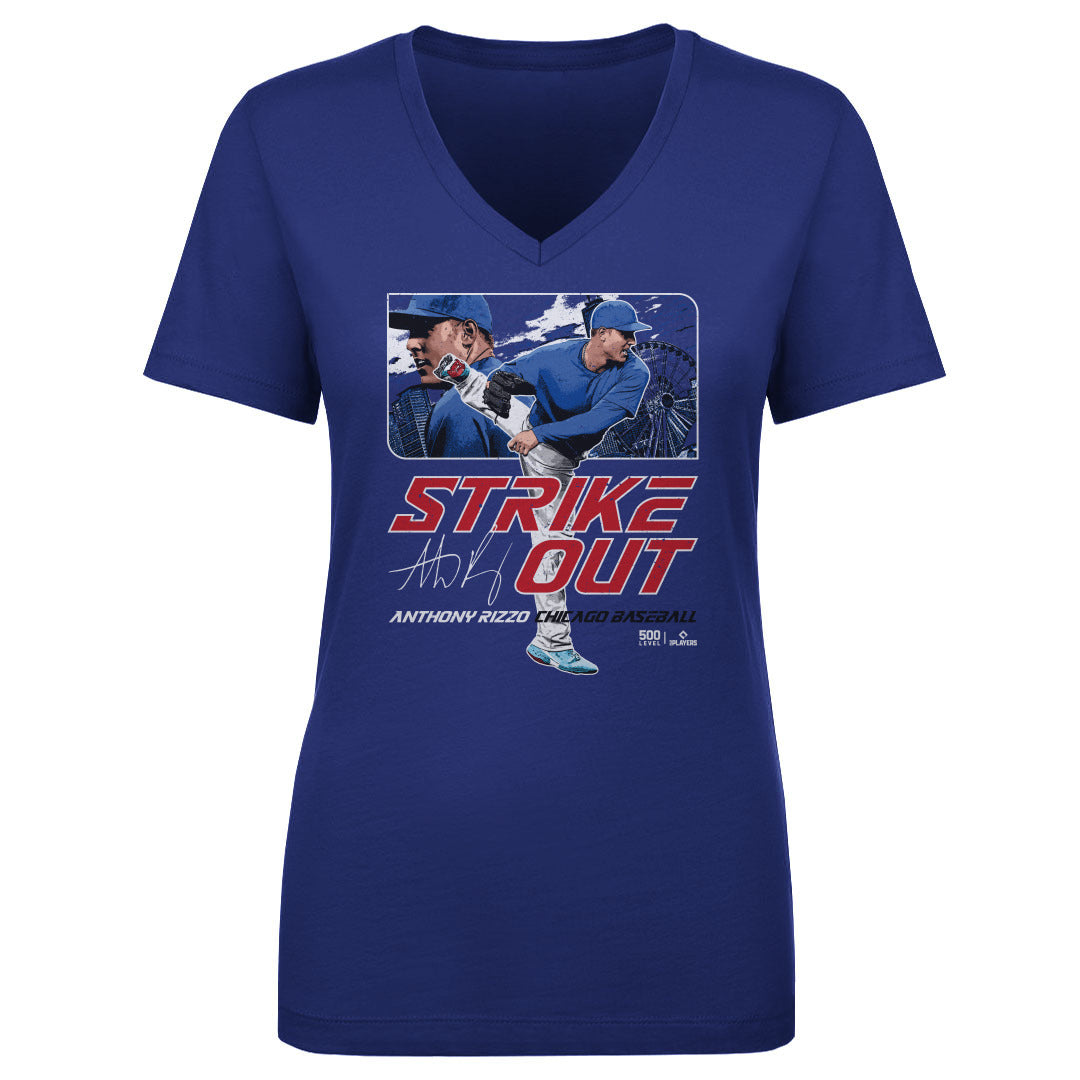 Anthony Rizzo Chicago C Strikeout WHT