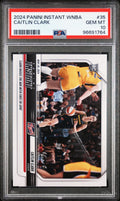 Graded 2024 Panini Instant WNBA Caitlin Clark #35 Rookie RC Basketball Card PSA 10 Gem Mint