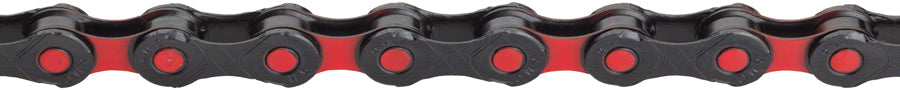 KMC DLC 12 Chain - 12-Speed 126 Links Black/Red