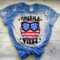 America Vibes Bleach Graphic Tee