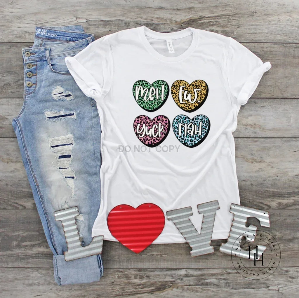 Anti Valentine's Conversation Hearts Graphic Tee
