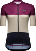 Gorewear Spirit Stripes Jersey - Purple/Beige Women's Large 12/14