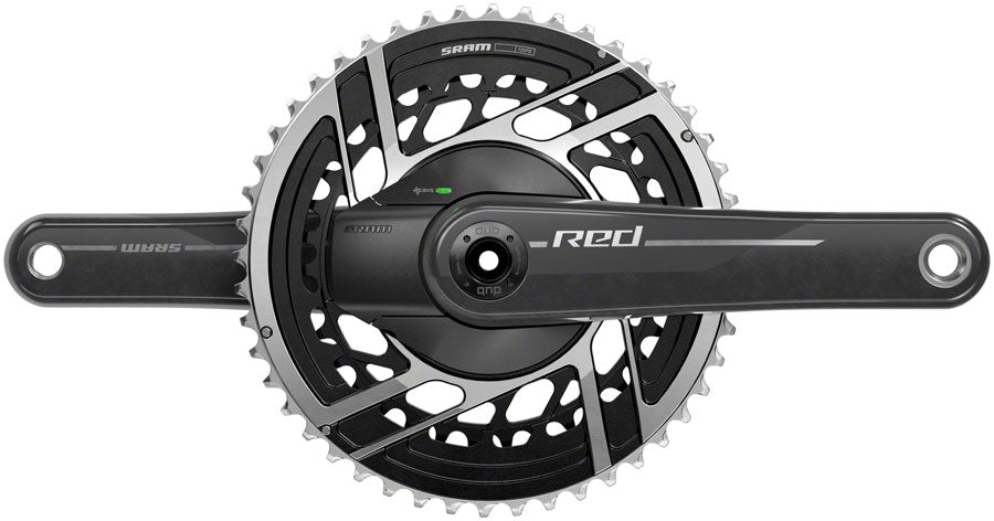 SRAM RED AXS Power Meter Crankset - 172.5mm 2x 12-Speed 50/37t 8-Bolt Direct Mount DUB Spindle Interface Natural Carbon E1