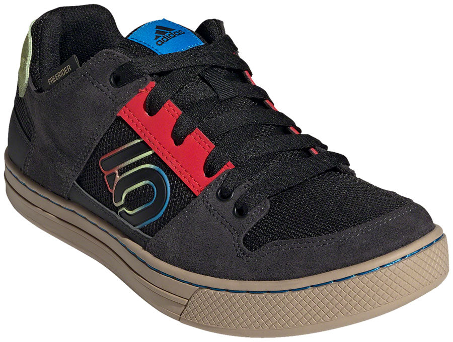 Five Ten Freerider Flat Shoes - Men's Core Black/Carbon/Pulse Lime 7.5