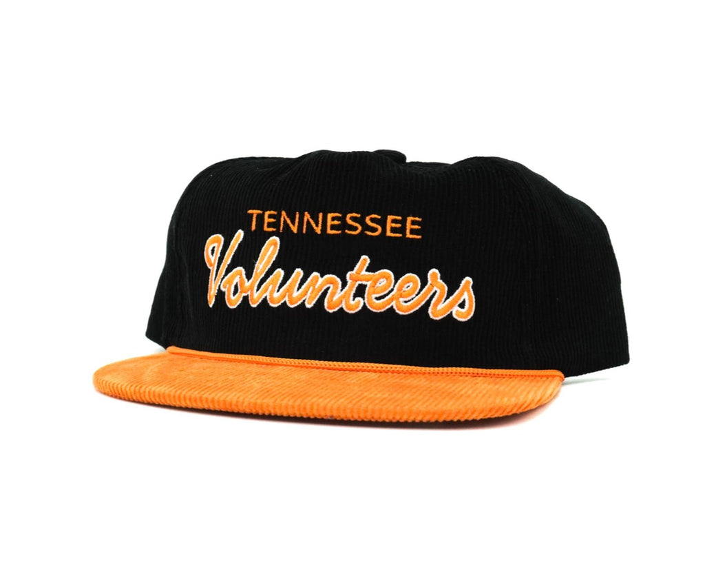 Black Corduroy Tennessee Cursive Volunteers