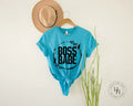 Boss Babe Leopard Lightning Bolt Wreath Graphic Tee