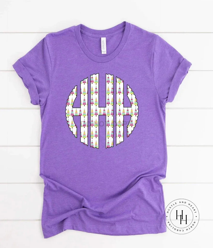 Bright Trees Monogram Graphic Tee