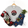 Buffalo Plaid Monogram Graphic Tee