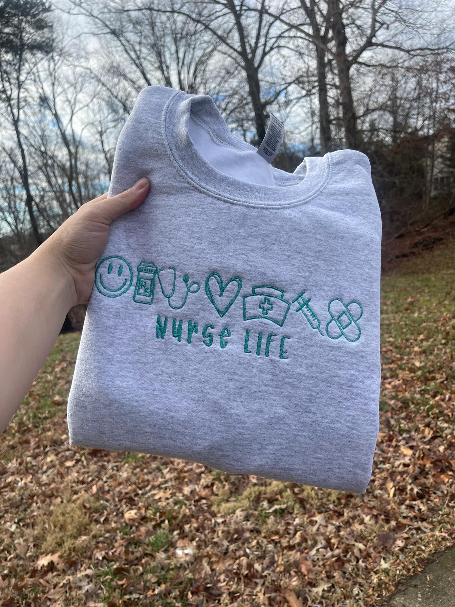 Nurse Life Embroidered Shirt | QUICK SHIP