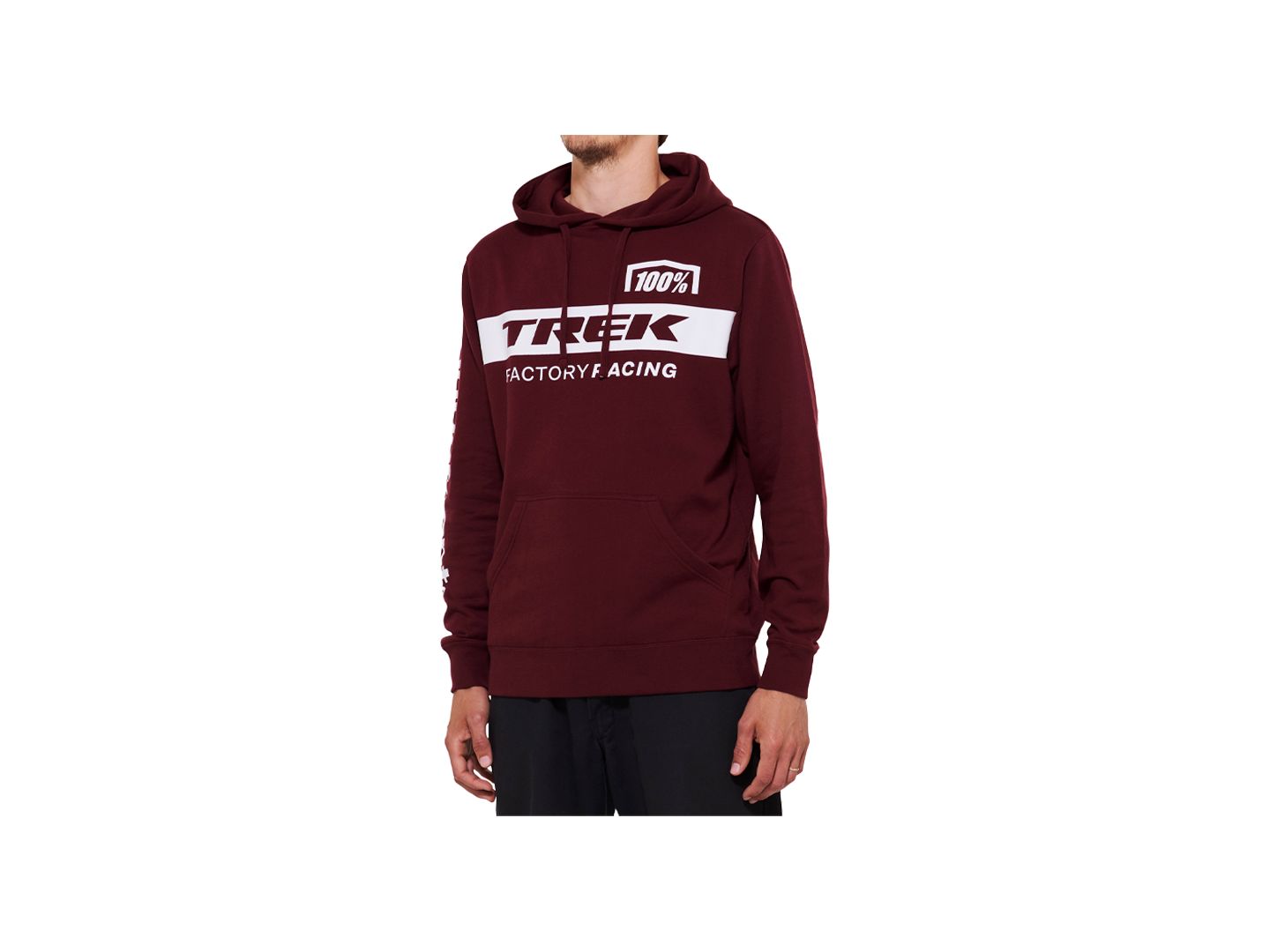 100 TFR Hoodie X-Large Dark Red Shirt