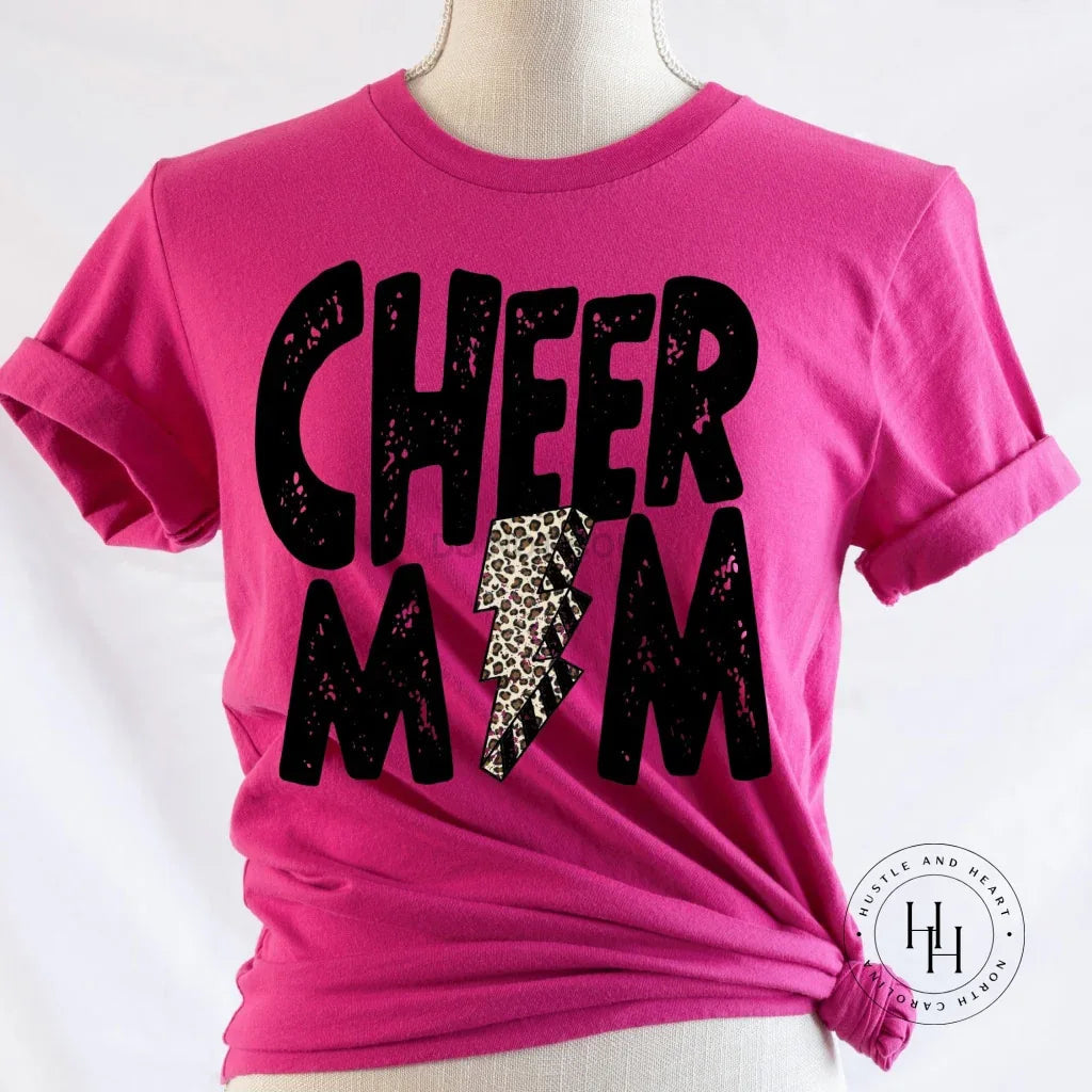 Cheer Mom Lightning Bolt Graphic Tee