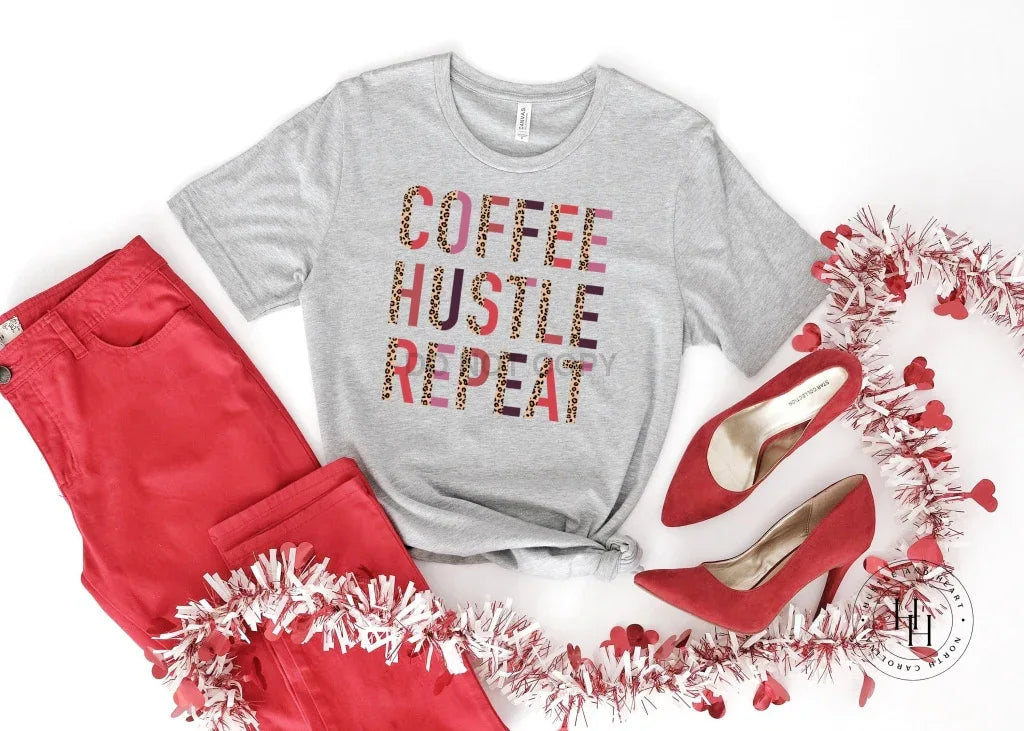 Coffee Hustle Repeat Graphic Tee