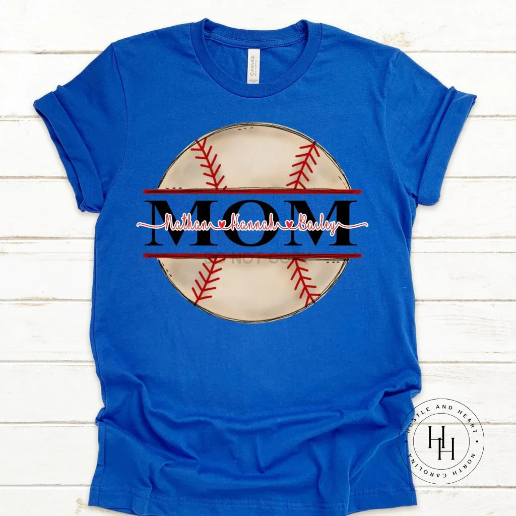 Customizable MOM Baseball Graphic Tee