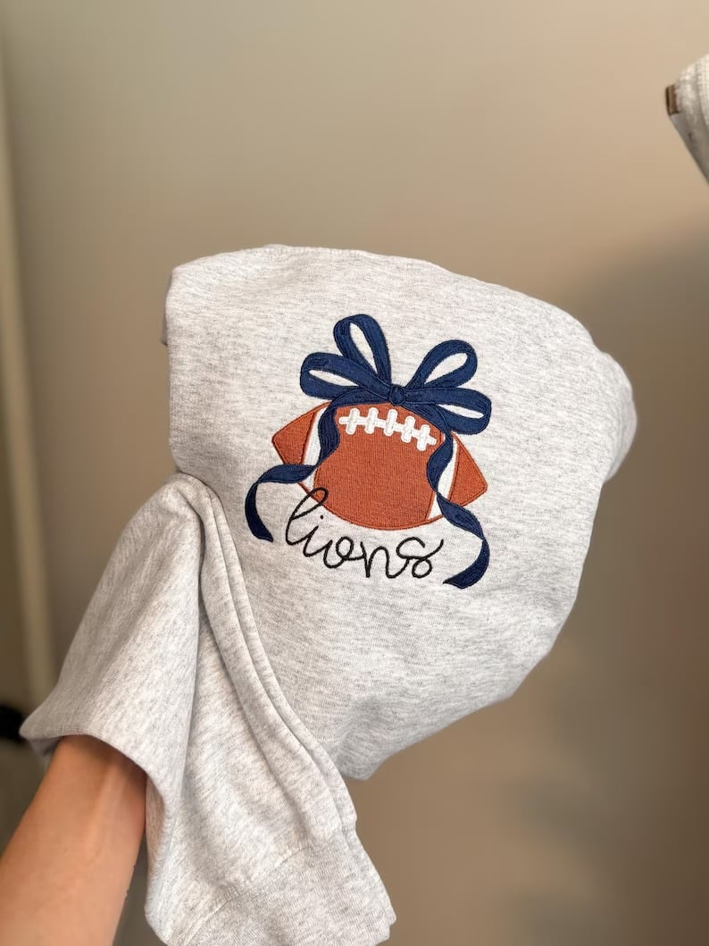 Custom Sport Bow Embroidered Comfort Color Pocket Tee